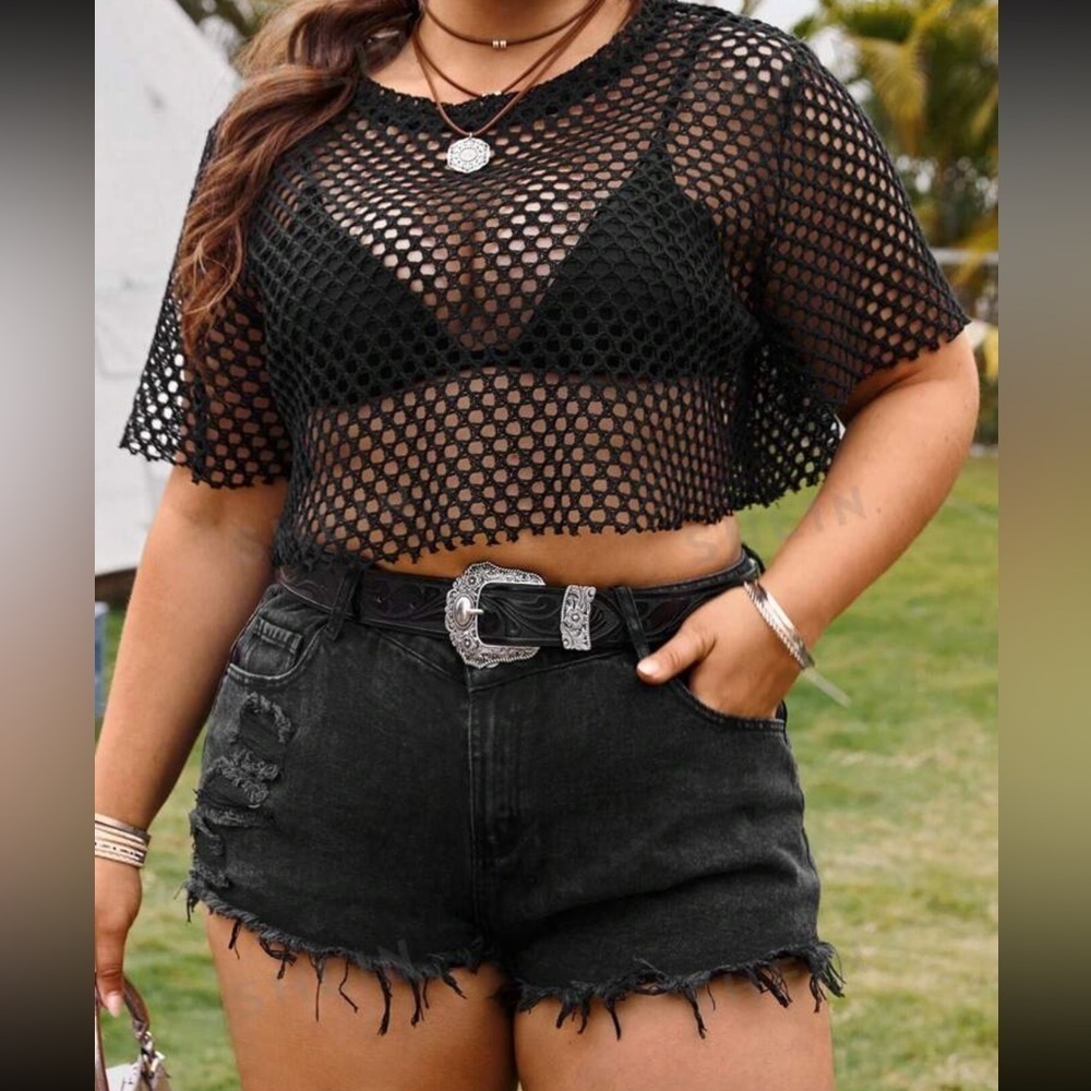 Fishnet Crop Top